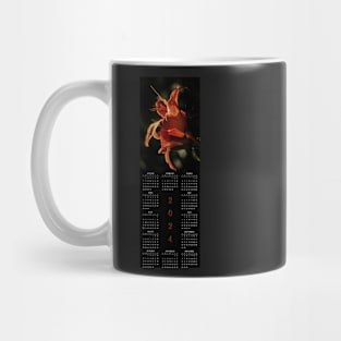 Day Lilies • 2024 Year-at-a-glance Calendar Mug